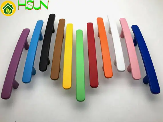 

5" Colorful Knob Drawer Pulls Cabinet Door Handle Dresser Pull Handles Kids Blue Orange Yellow Red Pink Black Brown Green 128