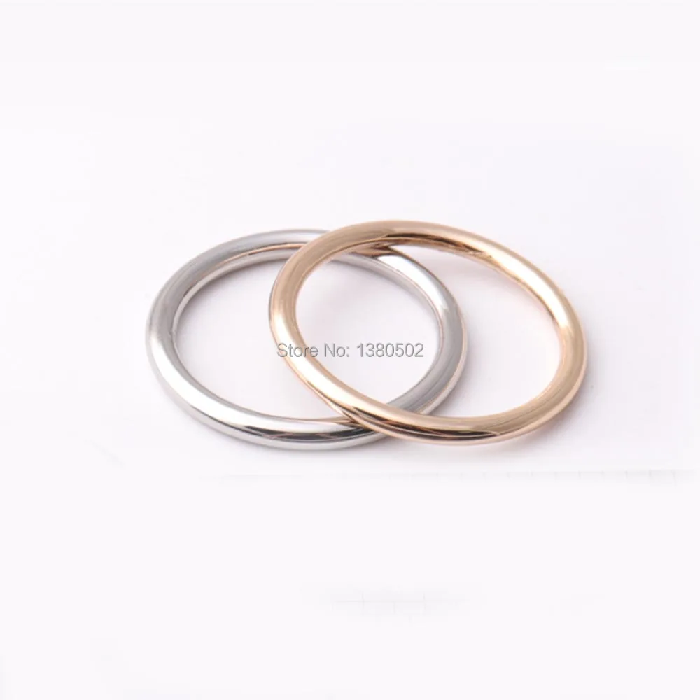 10pcs/lot Light Gold /Black/Silver Color 30mm inner Diameter Metal O ring for  Belt Garment diy Handmade accessories