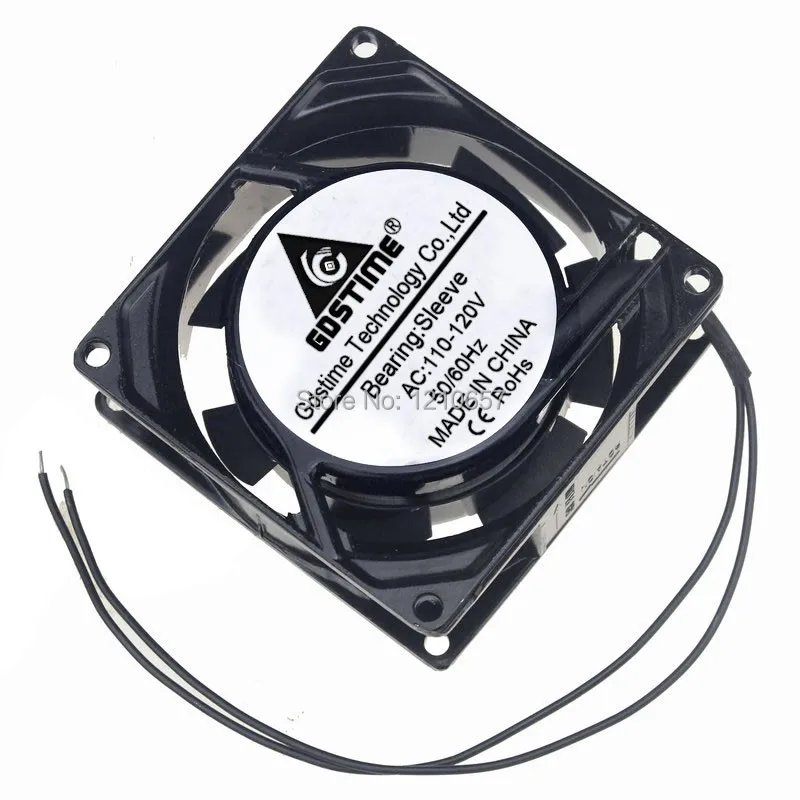 

10 pcs Lot 8025 80MM 80x80x25mm AC 110V 120V Exhaust Industrial Flow Cooler Cooling Fan