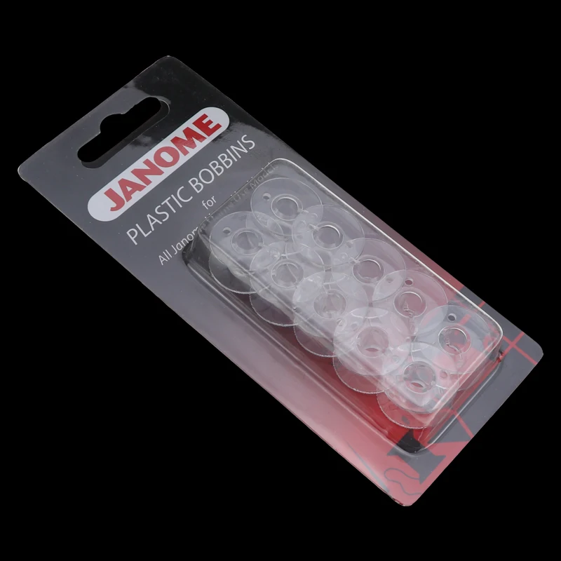 Пластиковые бобины JANOME x10 в упаковке для всех моделей домашнего использования Janome 200122005