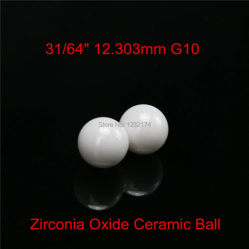 

31/64" 12.303mm ceramic ball used for valve ball/bearing/ homogenizer/sprayer/pump 12.303mm Zirconia Ceramic Ball ZrO2 G10