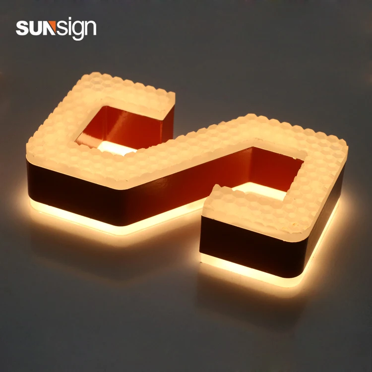 Letras luminosas led acrílicas para interiores, letras luminosas para publicidad facial, led 3d, letras acrílicas