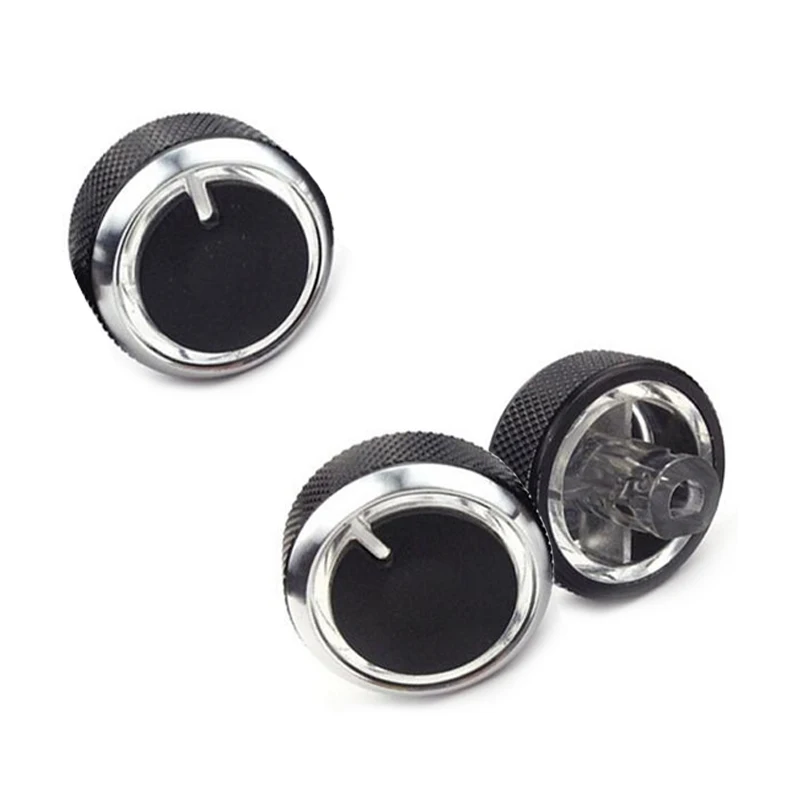 Aluminum Alloy 3X Car AC Knob Air Conditioning Heat Control Switch Knob Button Fit For Chevrolet Spark/Chery QQ3 QQ6  