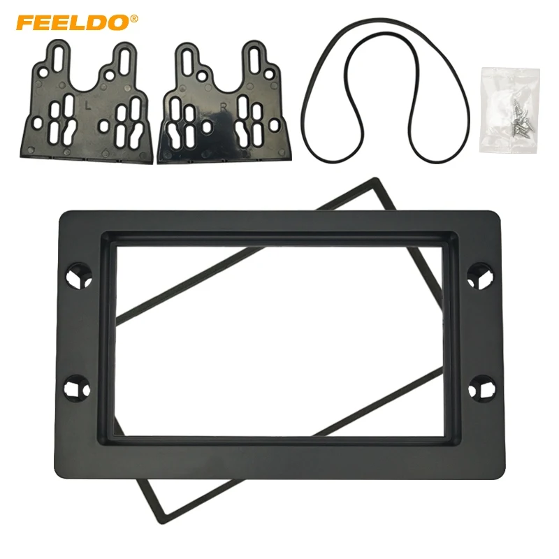 

FEELDO Car 2DIN Stereo Radio Fascia Plate Panel Frame For SAAB 9-5 (2005~2011) Dashboard CD/DVD Radio Panel Fitting Mount #5252