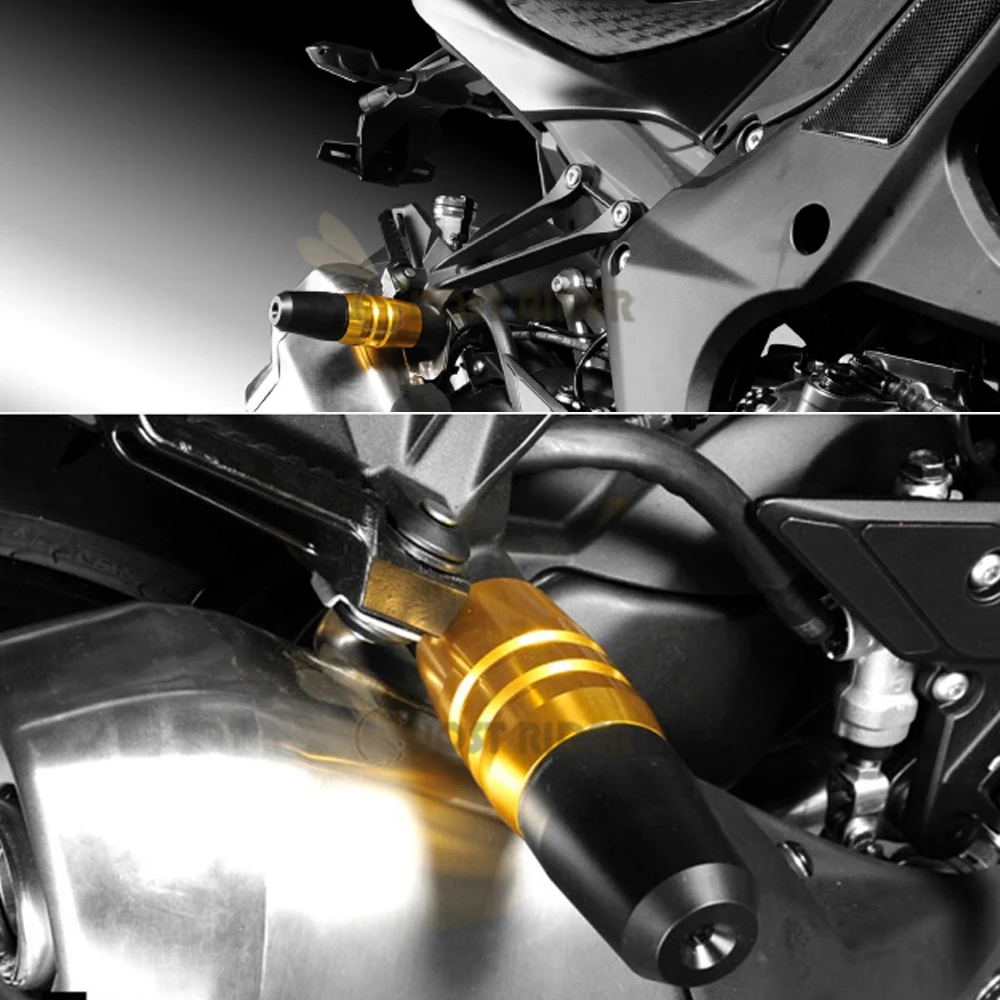 1 pcs Motorcycle Crash Pads Exhaust Sliders Crash Protector For Kawasaki Z1000 Z1000SX 2013-2017 Black Motorcycle Accessories