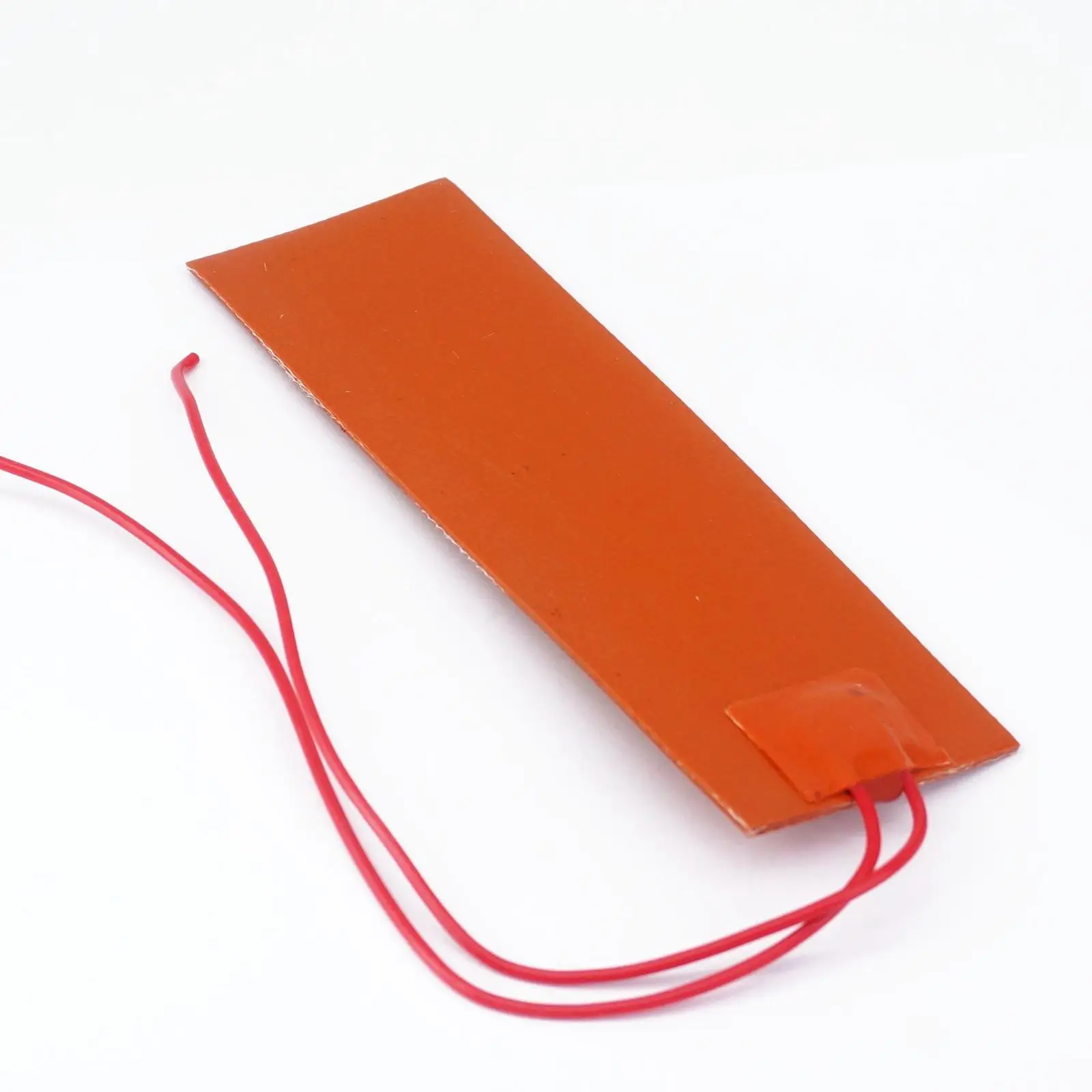 12V DC 50x150mm 20W Rectangle Flexible Waterproof Silicon Heater Pad For Oil Tank