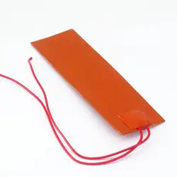 12V DC 50x150mm 20W Rectangle Flexible Waterproof Silicon Heater Pad For  Oil Tank