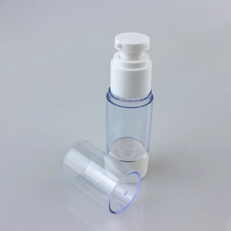 

1 ounce Lotion Cream Containers Vacuum Pump Vessel Portable, Transparent Airless Pump Bottle 30ml