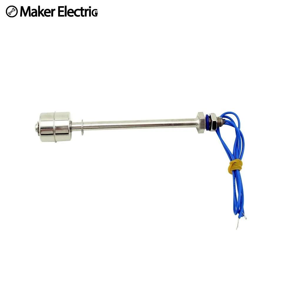 220v 50w MK-SFS15010 150mm Liquid Float Switch Water Level Sensor Stainless Steel Double Ball Float Body Length 150mm