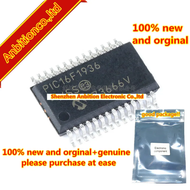 

10pcs 100% new and orginal PIC16F1936-I/SP 28/40/44-Pin Flash-Based, 8-Bit CMOS Microcontrollers in stock