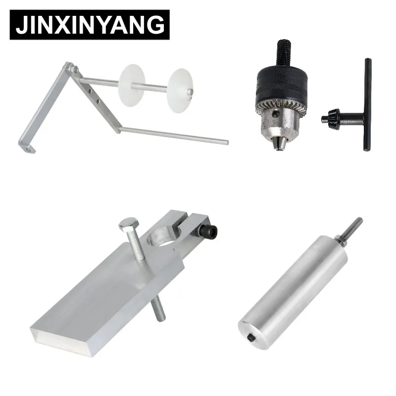 

JINXINYANG Hot Foil Stamping Machine parts:Foil holder/Heat conductor/Lifting table/Drill chuck/Backing board/Heating pipe