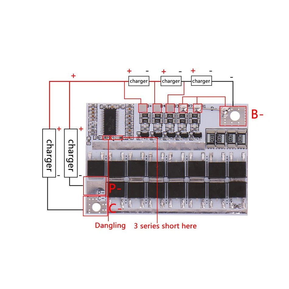 12V 100A 3S BMS Li-ion LMO Ternary Lithium Battery Protection Circuit Board  PCB PCM 18650 Lipo BMS Charger