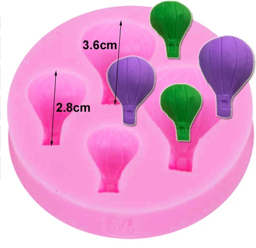 M976 Balloons Epoxy UV Resin Silicone Mold Baking Tools Fondant DIY Cake Decorating Chocolate Cookie Soap Mold Cooking Tools