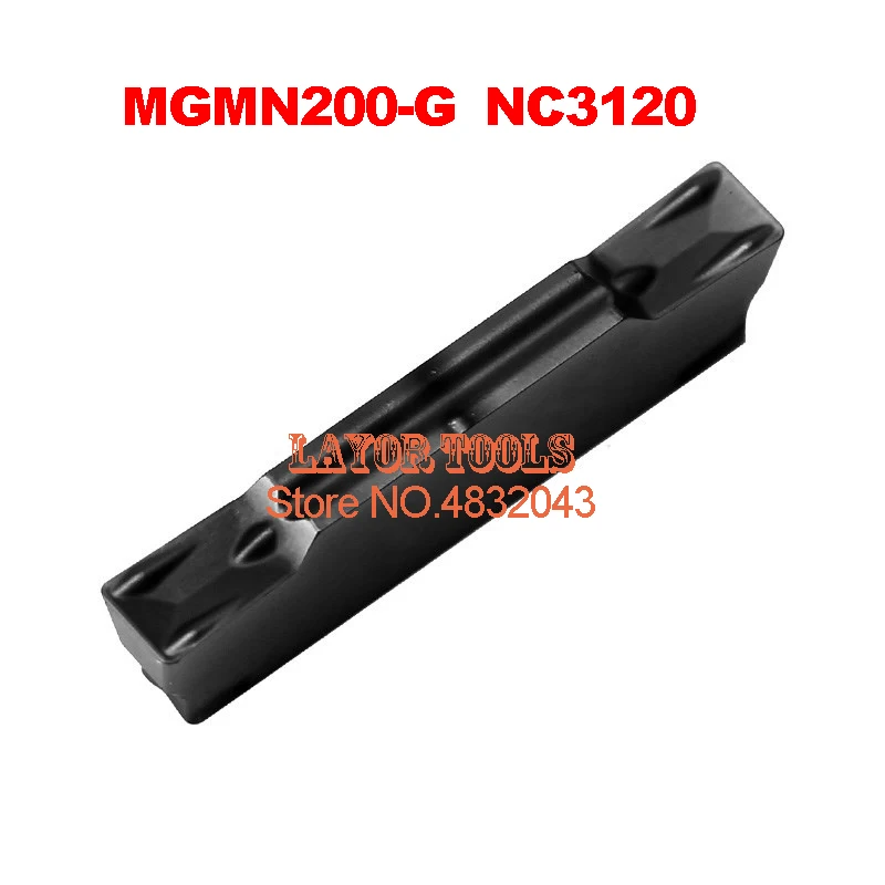 MGMN200-G NC3120, Two-headed Cnc Cutting Use For Steel Carbide Coating Turning Insert For Grooving Holder Mgehr & Mgivr