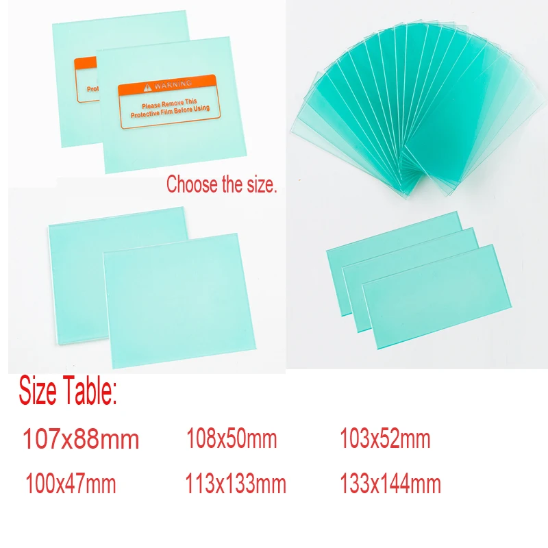 40 PCS/Banyak Pengelasan Solar Lensa 133X144 Mm Clear Cover Plastik Pelindung Pengganti Piring Masker Helm Pelindung Menjatuhkan Pengiriman