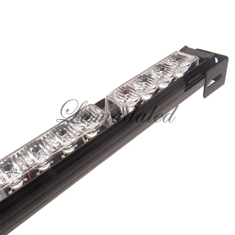 86cm Police led light emergency hazard strobe lights bar led car grille blinking warning lamp safety stroboscope amber red blue