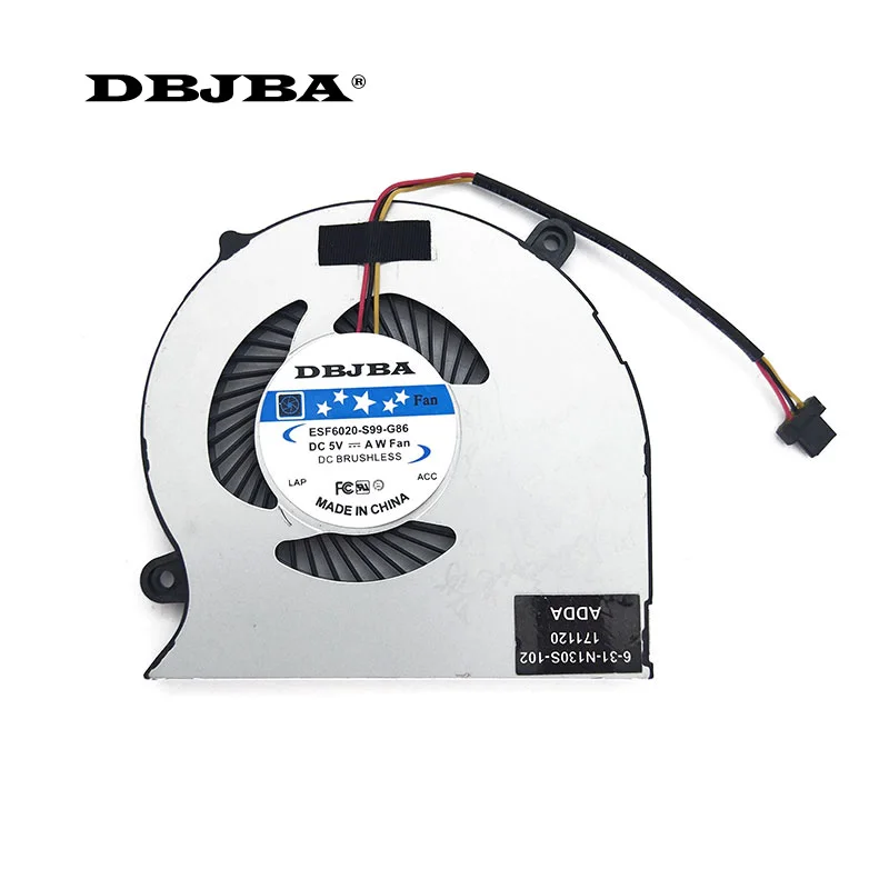 

Новый вентилятор охлаждения процессора ноутбука для ADDA AB06505HX050B01 00N130BU 6-31-N13WS-101 6-31-N130S-102 3-контактный вентилятор-кулер