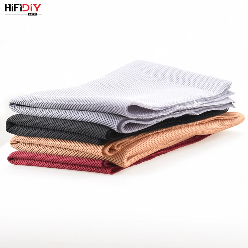 HIFIDIY – haut-parleur en direct, tissu stéréo, maille Gille, accessoires de protection, blanc, marron, argent, noir, 1.5x0.5