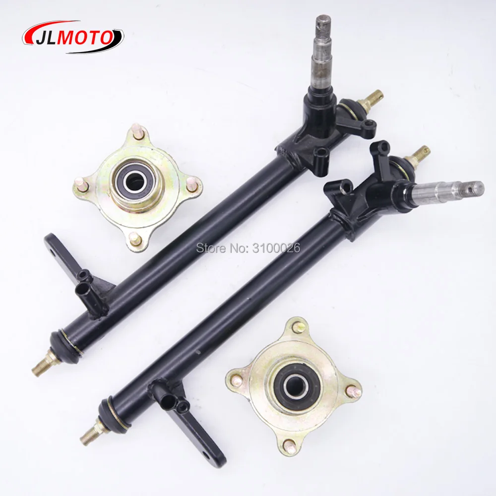 1 set 420mm Steering Knuckle Strut Spindle With Wheel Disc Hub Fit For kandi 150cc 200cc 250 Go Kart Buggy Karting Bike Parts