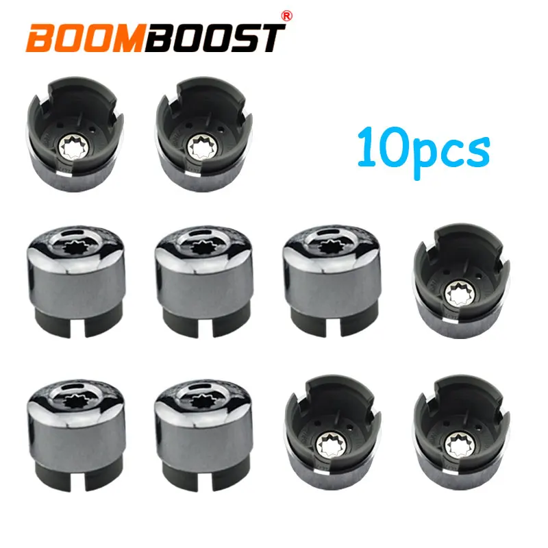 Chrome Wheel Lug Bolt Nut Cap Cover, Plastic with Triple Chrome Finish, VW Touareg 2004-2014, 7L6 601 173A 2ZZ ABS, 10PCs