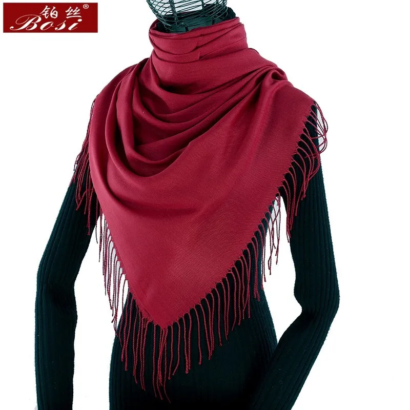 Winter mode kaschmir schal frauen schals einfarbig marke hijab weibliche pashmina schals frühling schal und wraps Kostenloser versand