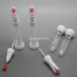 Kimcci 10pcs Nail Art Dotted Pen +Drawing Pen Nail Art Tool 2 IN 1 Needle Brush Dual-use Nail Polish Pen Empty Bottle