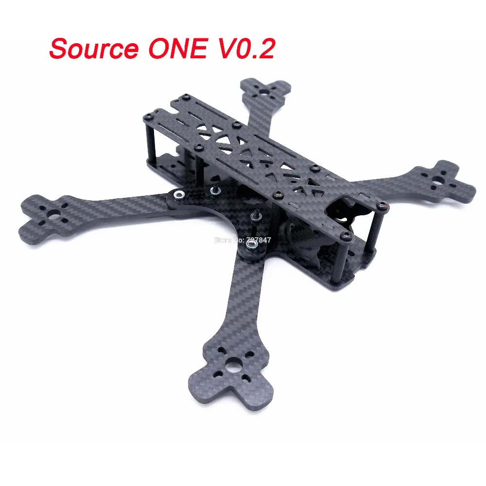 Source ONE V0.1 / V0.2 5inch 225mm with 4mm Arm carbon Fiber frame  Quadcopter for Rooster 230 Johnny 220 FPV Racing Drone