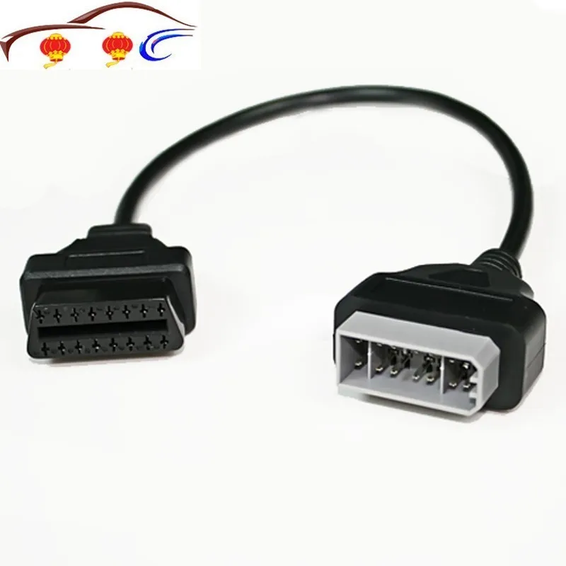 Adaptador de herramienta de diagnóstico, Cable conector de extensión, 14 pines, macho a 16 Pines, hembra, OBD2, OBDII, OBD2, 40cm, Nisan