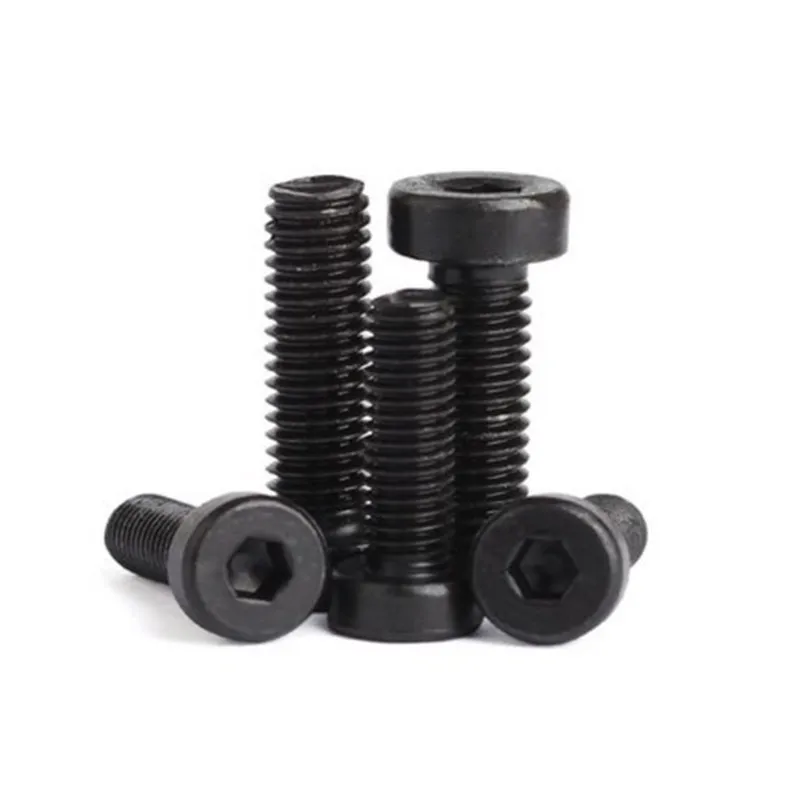 

20PCS DIN7984 M4 M5 M6 Steel with black hex socket thin short cap head screw