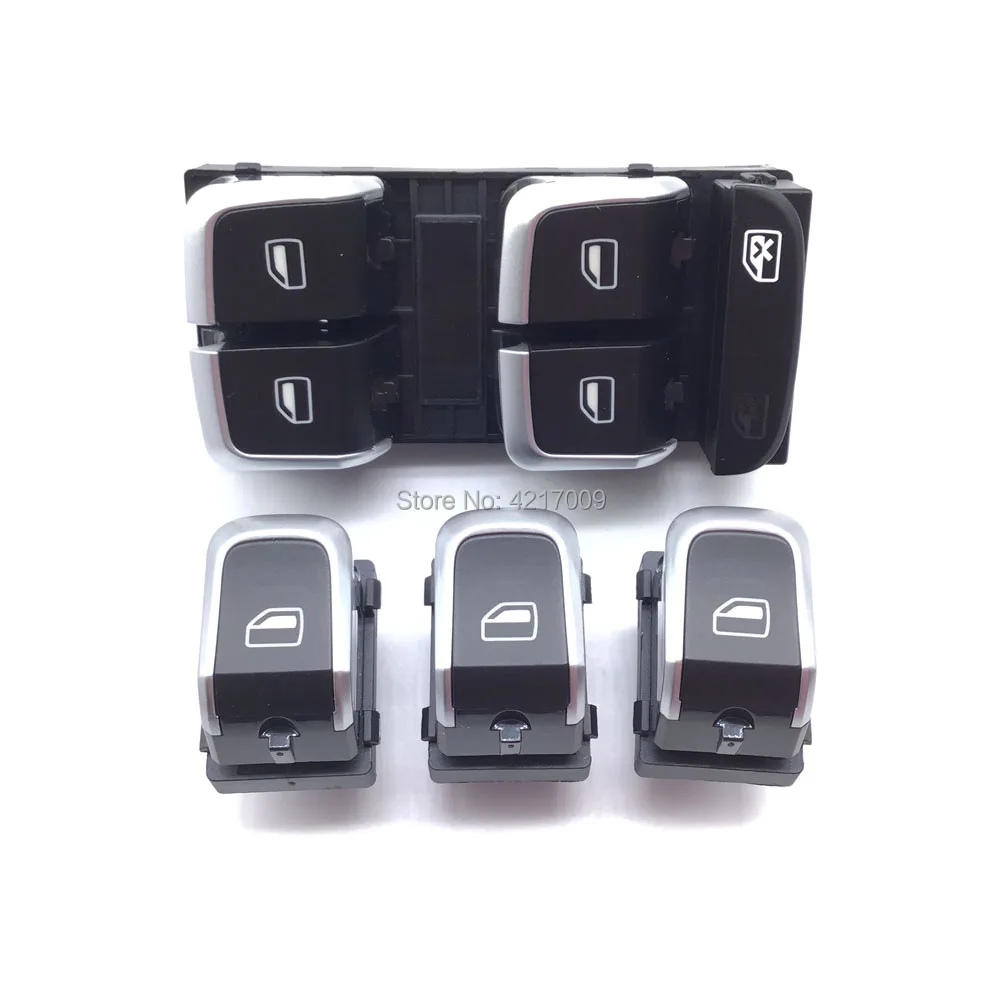 Master Window Control Switch Glass Lift Switch For A4 S4 Q5 B8 Allroad A5 S5 8KD959851A 8KD959855