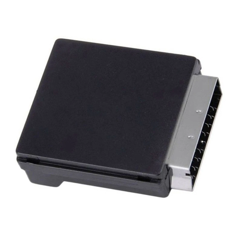 Scart-conector de áudio av scart, conversor adaptador de macho para fêmea, s-video 3-rca