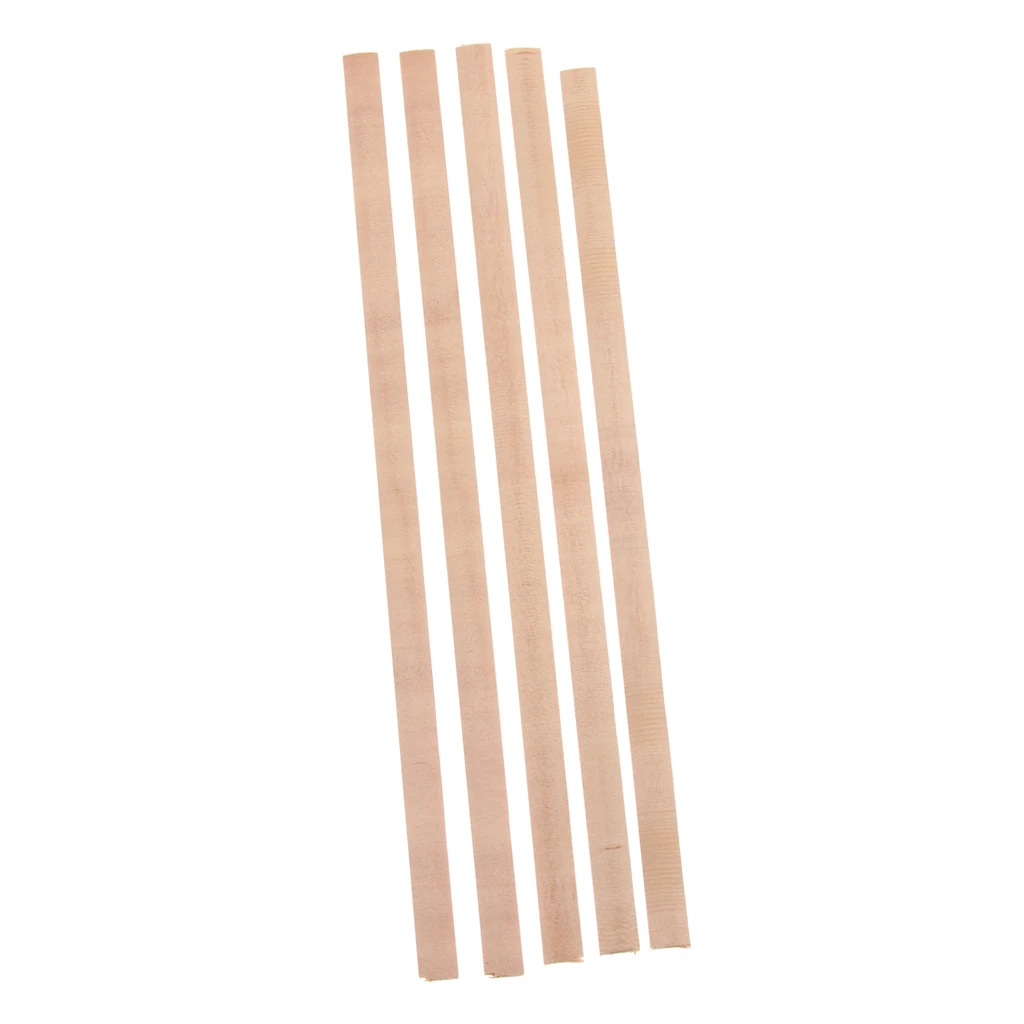 5pcs Spruce Wood Purfling Binding Inlay Guitar Back Center Reinforcement Strip