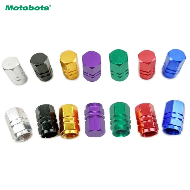 

MOTOBOTS 200Set Aluminum Alloy Hexagon Gas Nozzle Cap Tire Valve Caps Leak Proof Cap For Car Truck Auto #AM5478