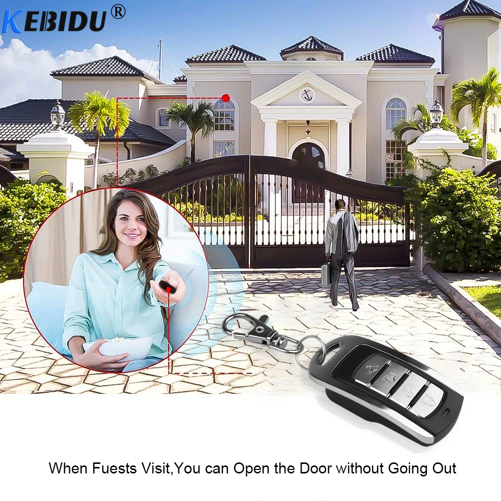 KEBIDU Metal Copy 433MHZ Universal Remote Control Clone Remotes Duplicator For Gadgets Car Home Garage Gate Door