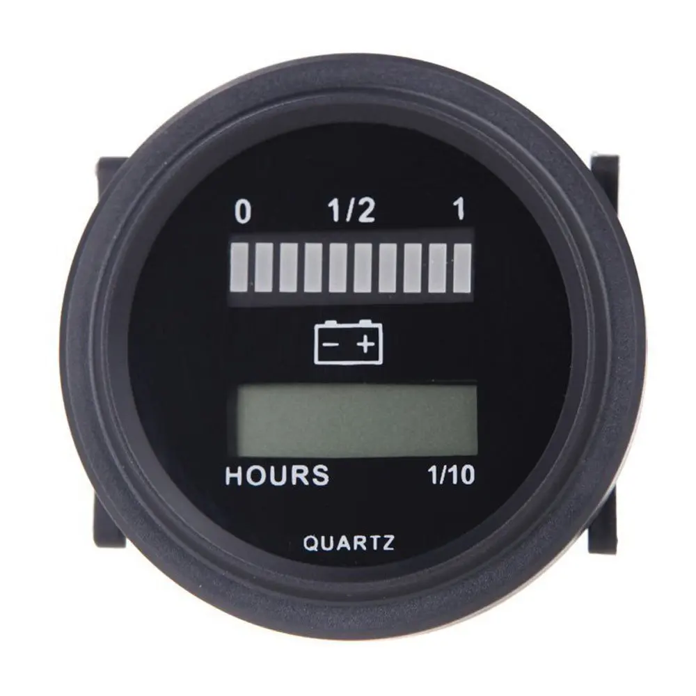 

Promotion! 12V/24V/36V/48V/72V LED Digital Battery Status Charge Indicator with Hour Meter Gauge Black