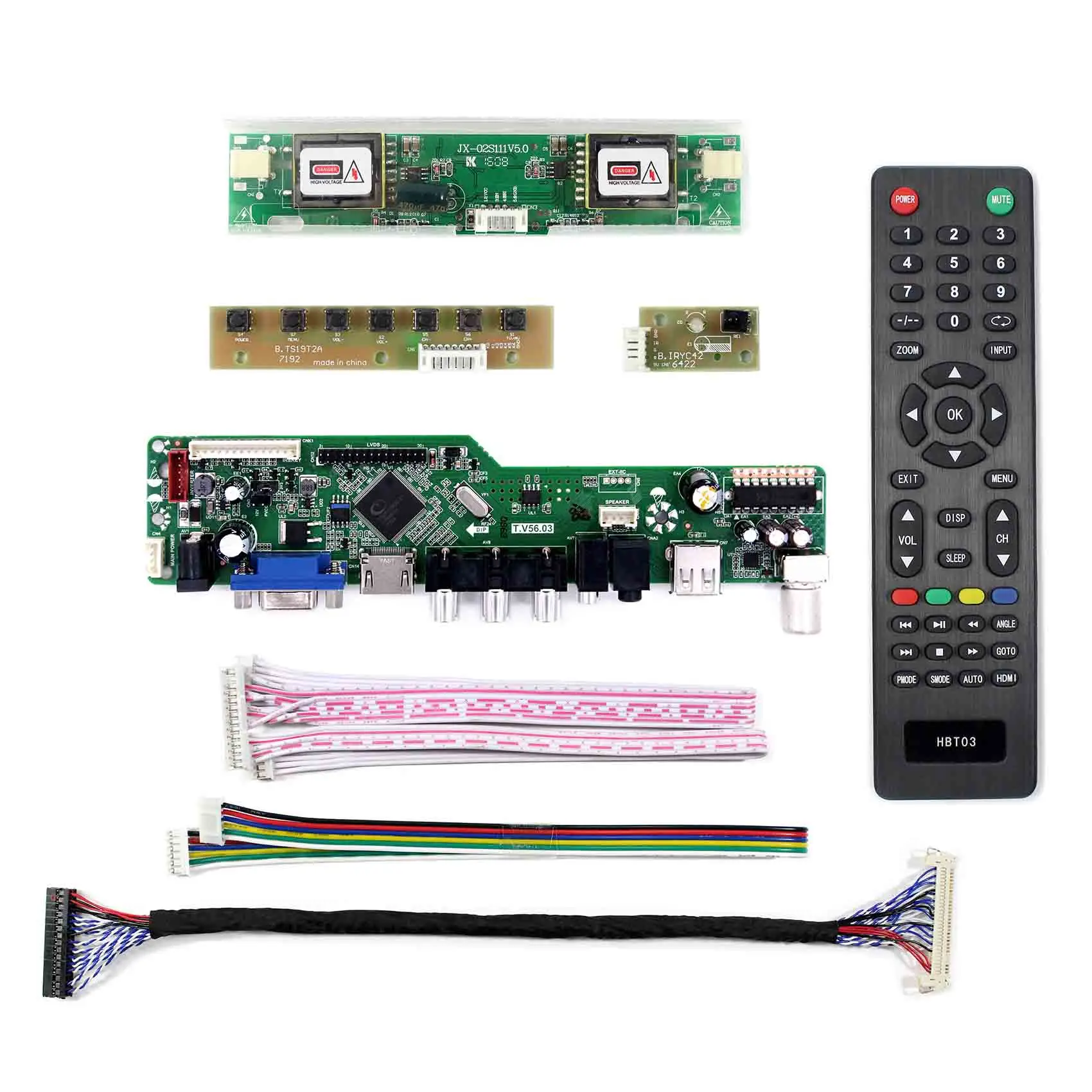 HD VGA AV USB RF Board Work For 21.5inch 1920x1080 M215H1-L01 L02 /M215HW01 V2 V5  V7 VC/ LM215WF1-TLC1 TLD1 TLE1 SLC1 SLD1