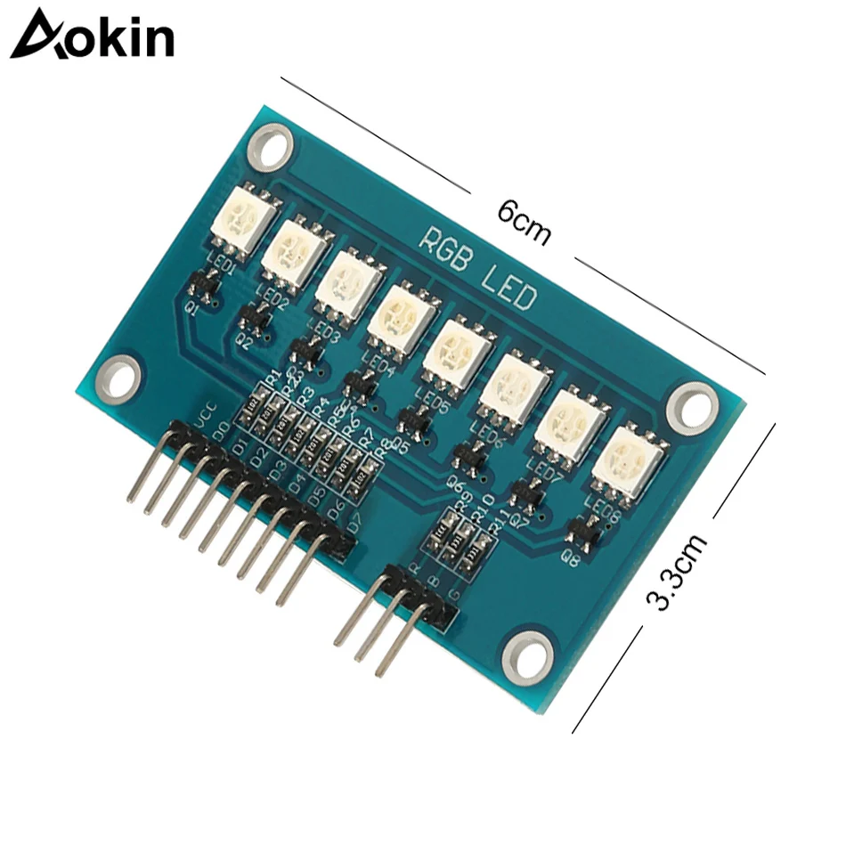 

10PCS/LOT 5050 RGB Full-color LED/Water Lamp Module Microcontroller Running Water Light for Arduino