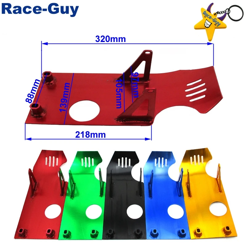 Aluminum Engine Skid Plate For 50 70 90 110 125 140cc Chinese SSR YCF IMR Atomik Thumpstar Pit Dirt Bike CRF50 XR50 2000-2007