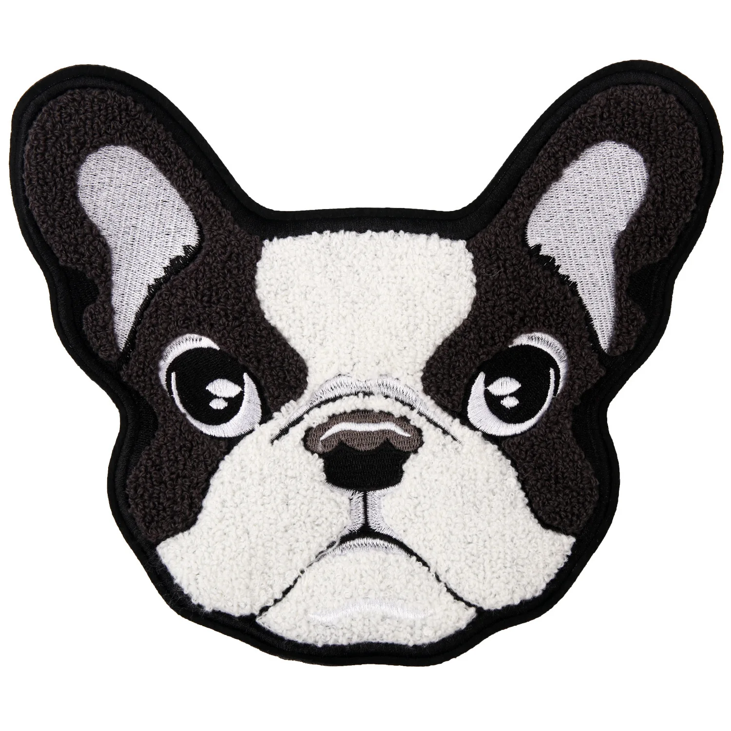 Cartoon Towel Embroidery Appliques Sew On Kawaii Bulldog Patches for Clothing Accessories Bag T-shirt Decor Cute Pet Badges