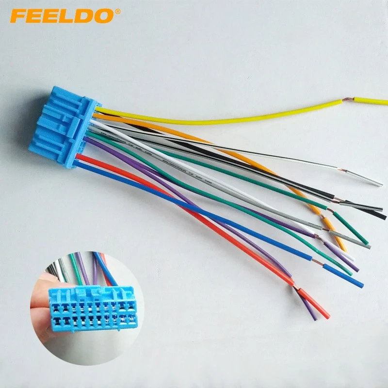 

FEELDO Car Audio Stereo Wiring Harness For HONDA/ACURA/ACCORD/CIVIC/CRV Pluging Into OEM Factory Radio CD #1686