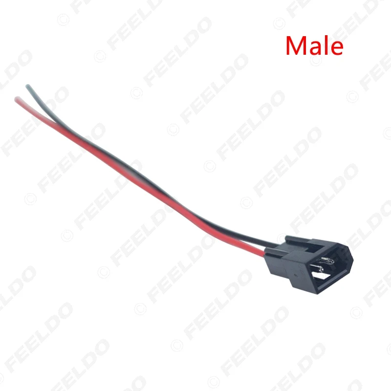 LEEWA 1PC Car HID Bi-xenon Projector Lens High Low Motor Headlight Connecting Wiring Cable Male/Female Retrofit DIY Wire #CA5972