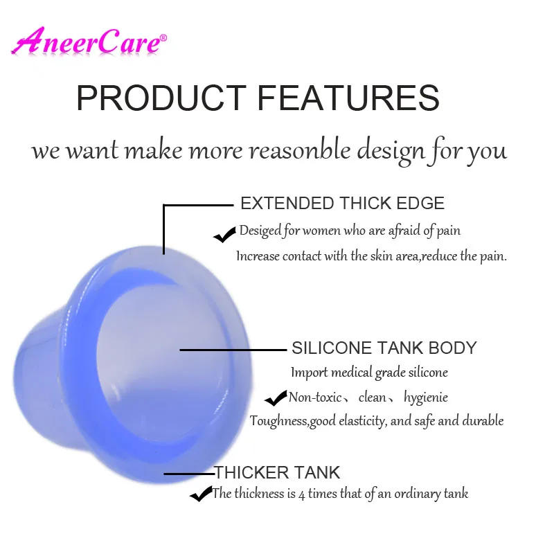 50 anti-cellulite vacuum cupping massage, exhaust suction cups, silicone cupping cups to relieve body pain, facial massage jars