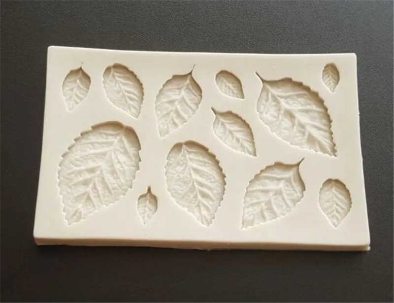 

Hot 200pcs Leaf Silicone mold Fondant Mold Cake Decorating Tools Chocolate Mold Baking Mold