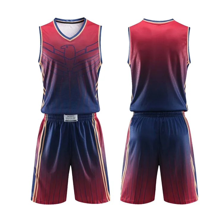 Custom Mens Youth Basketball Clothes Jersey Set All-over Printed Male Cool DIY Students Game Training Uniform Ball