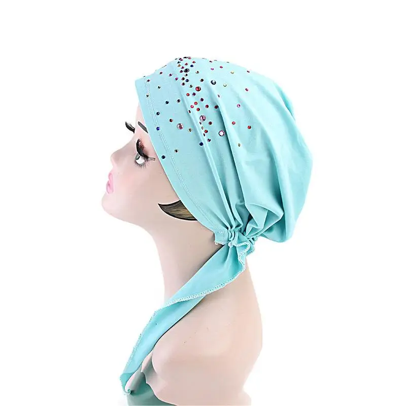 Cappelli femminili musulmani per le donne Foulard Stampa Turbante Chemioterapia Wrap Caps per le signore Ragazze Cancro Chemio Cappelli Cofano Femme