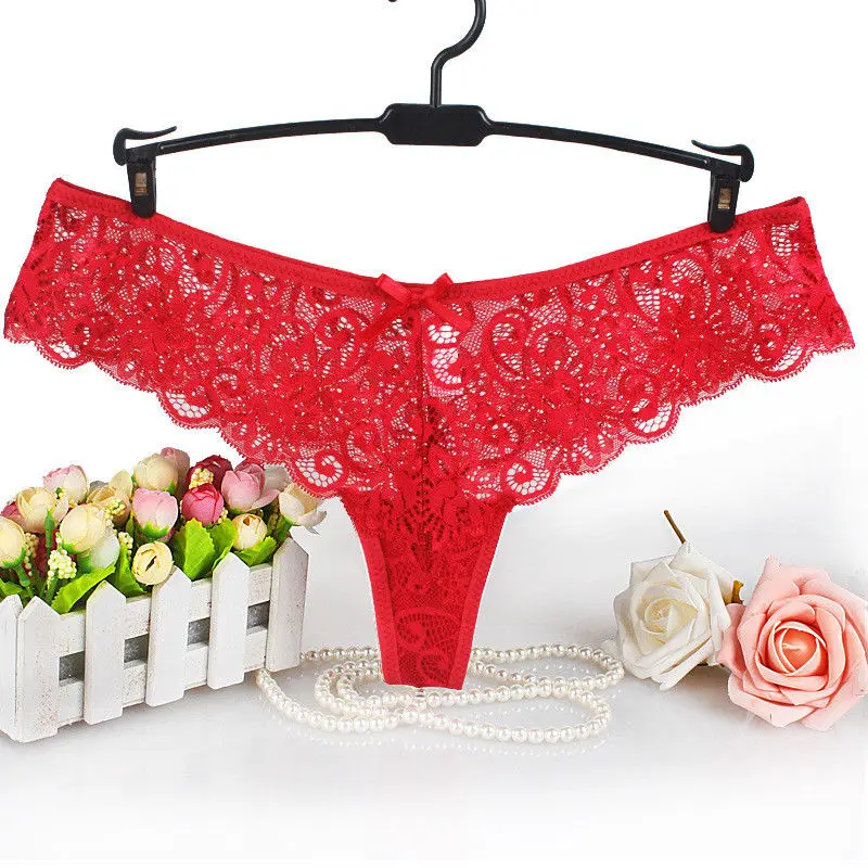 sexy women romantic lace thongs female underwear Sexy  G-Strings Panties Femme Thong G-string Underpants Hipster