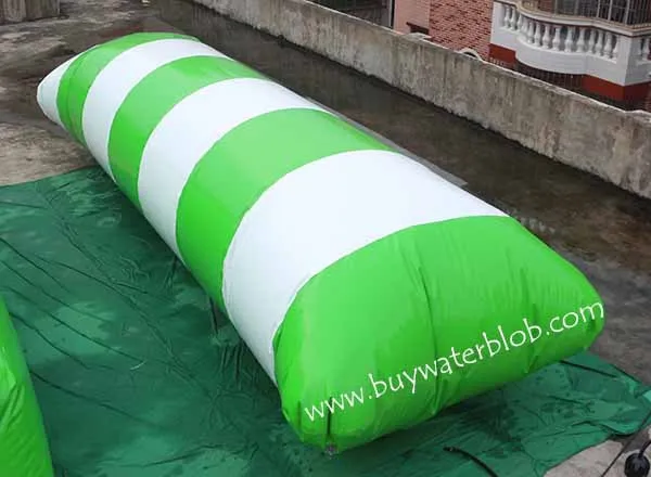 12*3m Giant inflatable pillow blob aqua jumping inflatable water catapult blob