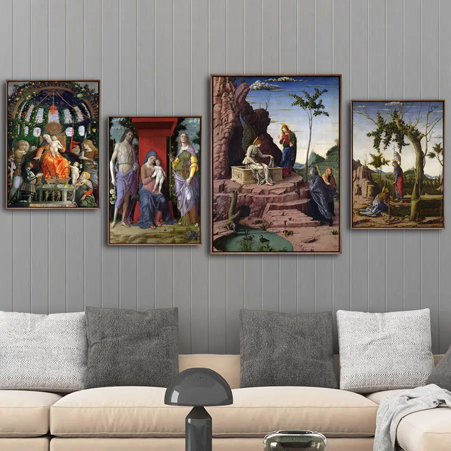 Home Decor Canvas Print  Art Wall Pictures  Poster Canvas Printing Paintings Italy Andrea Mantegna  Figure Painting