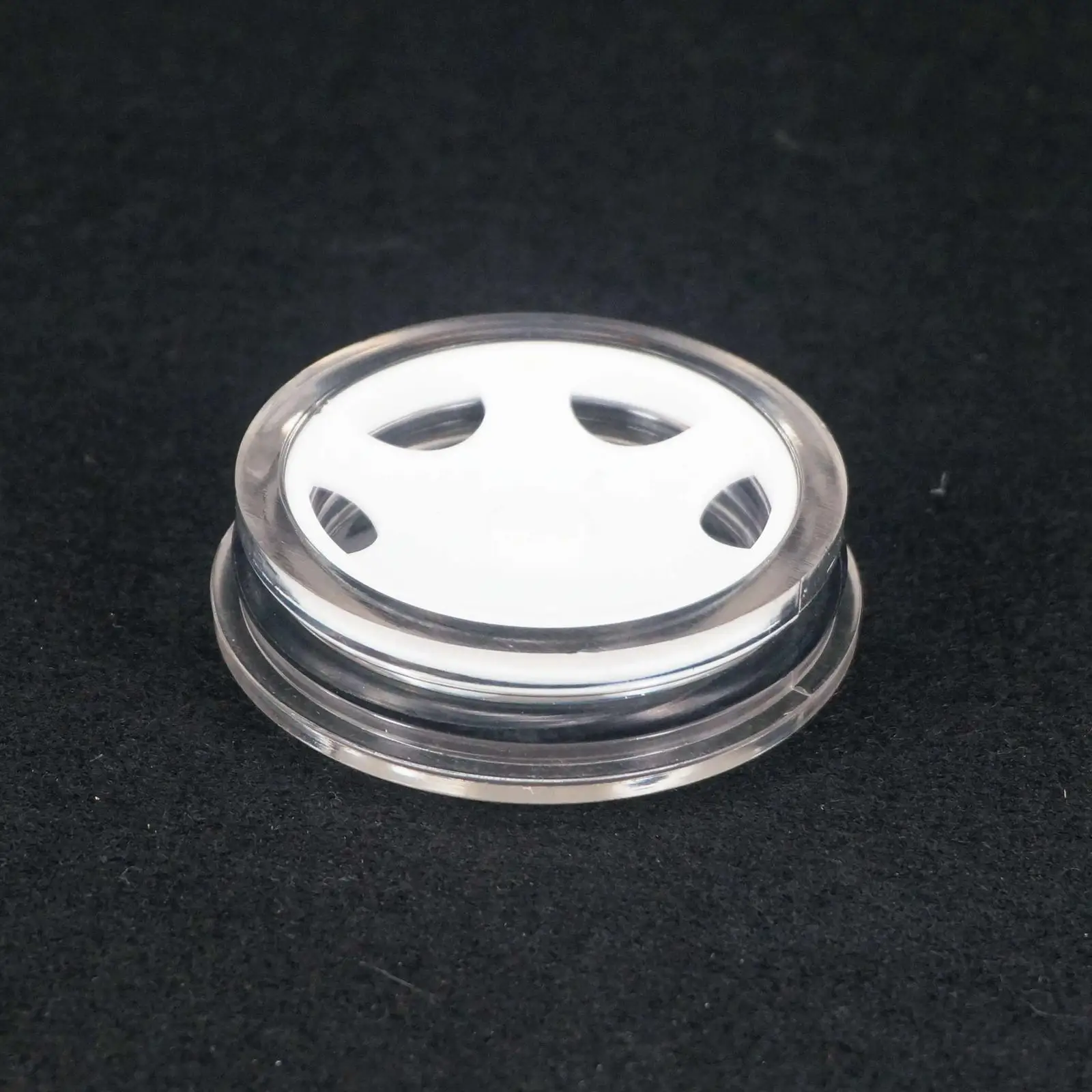 Press Fit Tube I/D 65mm Plastic Oil Level Sight Glass Window Round Head For Air Compressor Gearbox