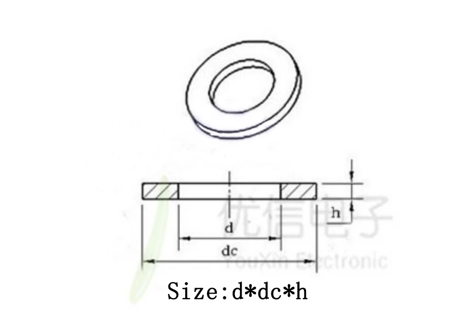 100Pcs Plastic Nylon Insulation Flat Washer DIN125 ISO7089 M3 M4 M6 M8 Washer Plated Flat Spacer Seals Washer Gasket Ring NL03